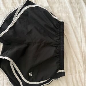 Varsity Black and White Athletic Shorts